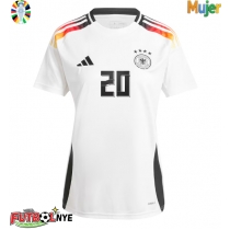 Camiseta Alemania Benjamin Henrichs #20 Primera Equipación para mujer Eurocopa 2024 manga corta